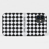 Black and White Diamond Pattern by Shirley Taylor Case-Mate iPhone Case (Achterkant (horizontaal))
