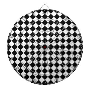 Black and White Diamond Pattern by Shirley Taylor Dartbord