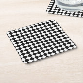 Black and White Diamond Pattern by Shirley Taylor Kartonnen Onderzetters (Schuin)