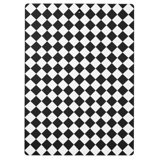 Black and White Diamond Pattern by Shirley Taylor Klembord (Achterkant)