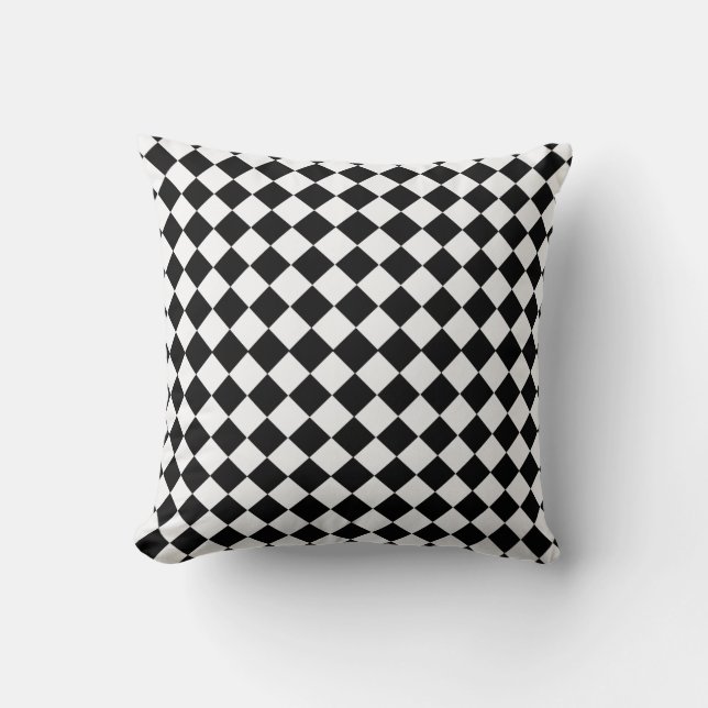 Black and White Diamond Pattern by Shirley Taylor Kussen (Voorkant)