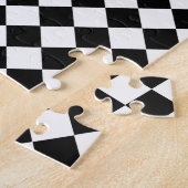 Black and White Diamond Pattern by Shirley Taylor Legpuzzel (Zijkant)