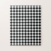 Black and White Diamond Pattern by Shirley Taylor Legpuzzel (Verticaal)