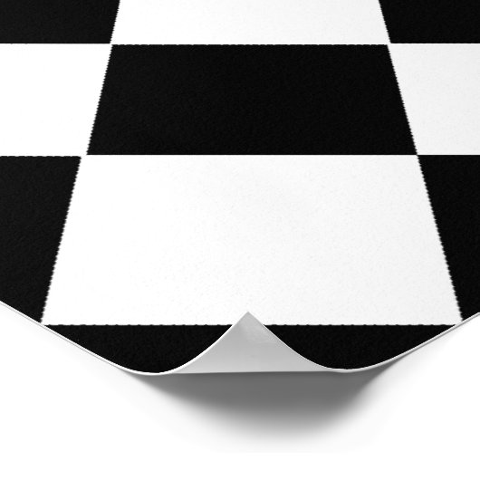 Black and White Diamond Pattern by Shirley Taylor Poster (Hoek)