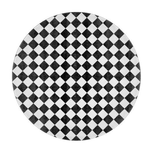 Black and White Diamond Pattern by Shirley Taylor Snijplank (Voorkant)