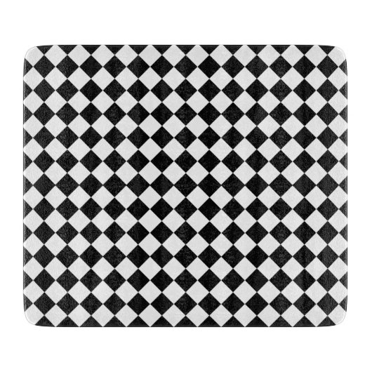 Black and White Diamond Pattern by Shirley Taylor Snijplank (Voorkant)