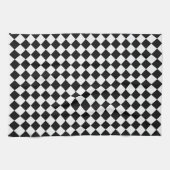 Black and White Diamond Pattern by Shirley Taylor Theedoek (Horizontaal)