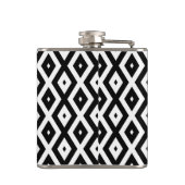 Black and white diamond pattern heupfles (Achterkant)