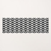 Black and white diamond pattern yogamat (Achterkant (horizontaal))