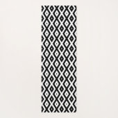 Black and white diamond pattern yogamat (Achterkant)