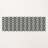 Black and white diamond pattern yogamat (Voorkant (horizontaal))
