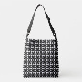 Black and White Diamonds - Lozenge Pattern Crossbody Tas (Achterkant)