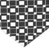 Black and White Diamonds - Lozenge Pattern Korte Tafelloper (Hoek)