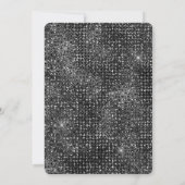 Black and White Disco Glitter 40e verjaardag Kaart (Achterkant)