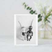 Black and White Doll Indians Briefkaart (Staand voorkant)