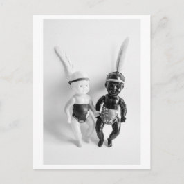 Black and White Doll Indians Briefkaart