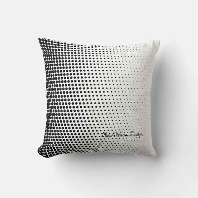 Black and white dot design fashionable pillow kussen (Voorkant)