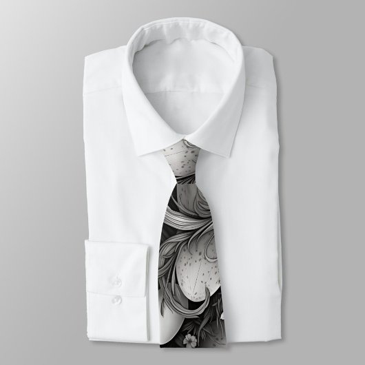 Black and White Easter Eggs Stropdas