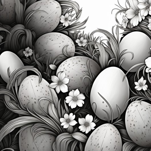 Black and White Easter Eggs  Stropdas