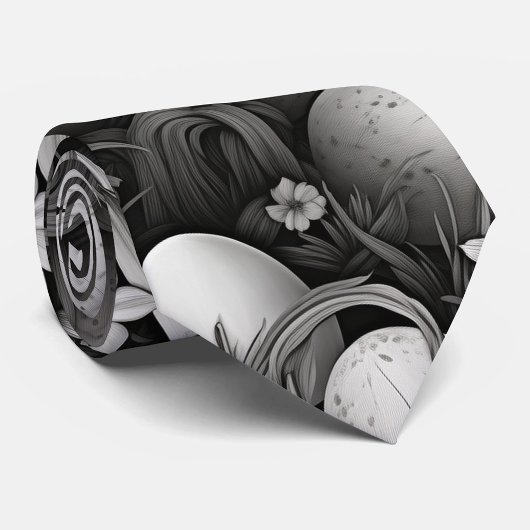 Black and White Easter Eggs  Stropdas