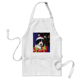 Black and White English Springer Spaniel Christma Standaard Schort