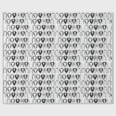 Black and White Fathers Day Tuxedo Cadeaupapier (Vlak)