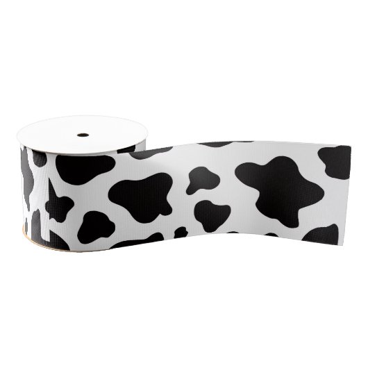 Black and white Faux Cowhide  Grosgrain Lint (Spoel)