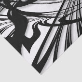 Black and White Fern Glen Tissuepapier (Detail)