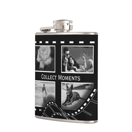 Black and White Film Reel Custom Photo Heupfles (Links)