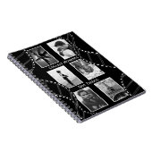 Black and White Film Reel Custom Photo Notitieboek (Rechterzijde)