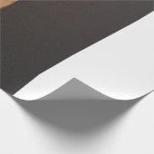 Black and white floral textile cadeaupapier (Hoek)