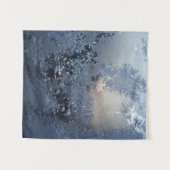 Black and white floral textile wandkleed (Voorkant (horizontaal))