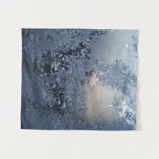 Black and white floral textile wandkleed (Voorkant (horizontaal))