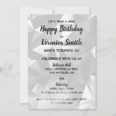 Black and White Foggy verjaardagsuitnodiging Kaart (Voorkant)