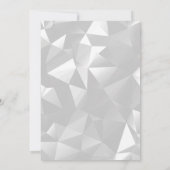 Black and White Foggy verjaardagsuitnodiging Kaart (Achterkant)