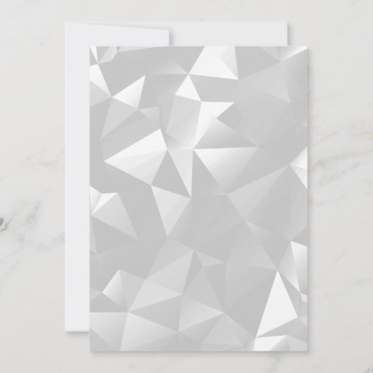 Black and White Foggy verjaardagsuitnodiging Kaart (Achterkant)