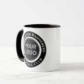 Black and White Football Team Mug Mok (Voorkant links)