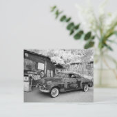 Black and White foto Route 66 Briefkaart (Staand voorkant)