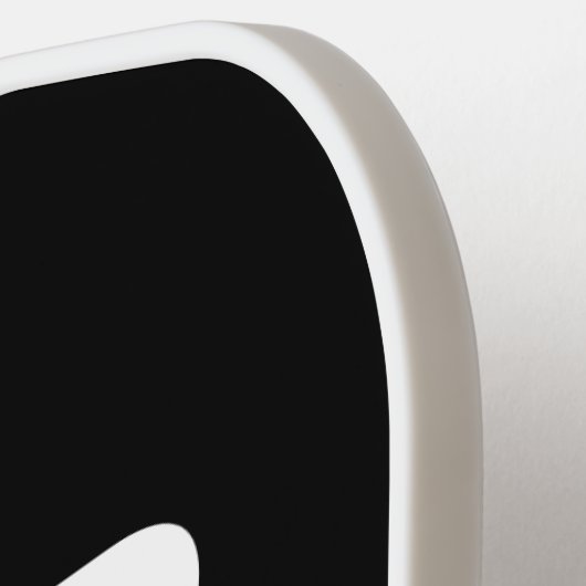 Black and White Fun Fear The  Pickleball Paddle (Links Detail)