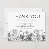 Black and White Funeral Bedankt (Voorkant)