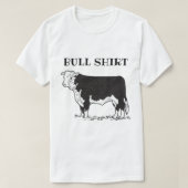 Black and White Funny Bull Shirt (Design voorkant)