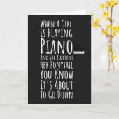Black And White Funny Piano Cards For Women Her Kaart (Gele Bloem)