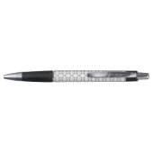 Black and White Gavel Advocate Advocate Pens Pen (Achterkant)