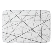 Black and white geometric pattern badmat (Voorkant)