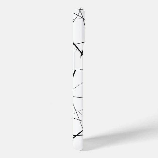 Black and white geometric pattern Case-Mate iPhone case (Achterkant / Rechts)