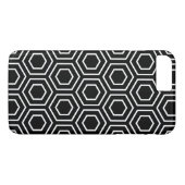 Black and White Geometric Pattern iPhone 7 Plus Ca Case-Mate iPhone Case (Achterkant (Horizontaal))