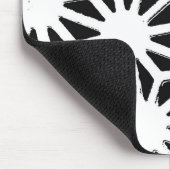 Black and white geometric pattern muismat (Hoek)