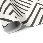Black and white geometric pattern with overlapping cadeaupapier (Rol Hoek)