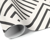 Black and white geometric pattern with overlapping cadeaupapier