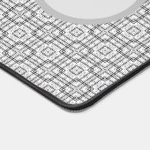 Black and White Geometric Squares Pattern Bureaumat (Hoek)